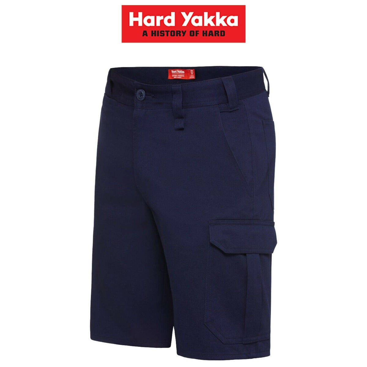 Hard Yakka Mens Core Job Site Cargo Shorts Cotton Drill Work Tough Strong Y05620