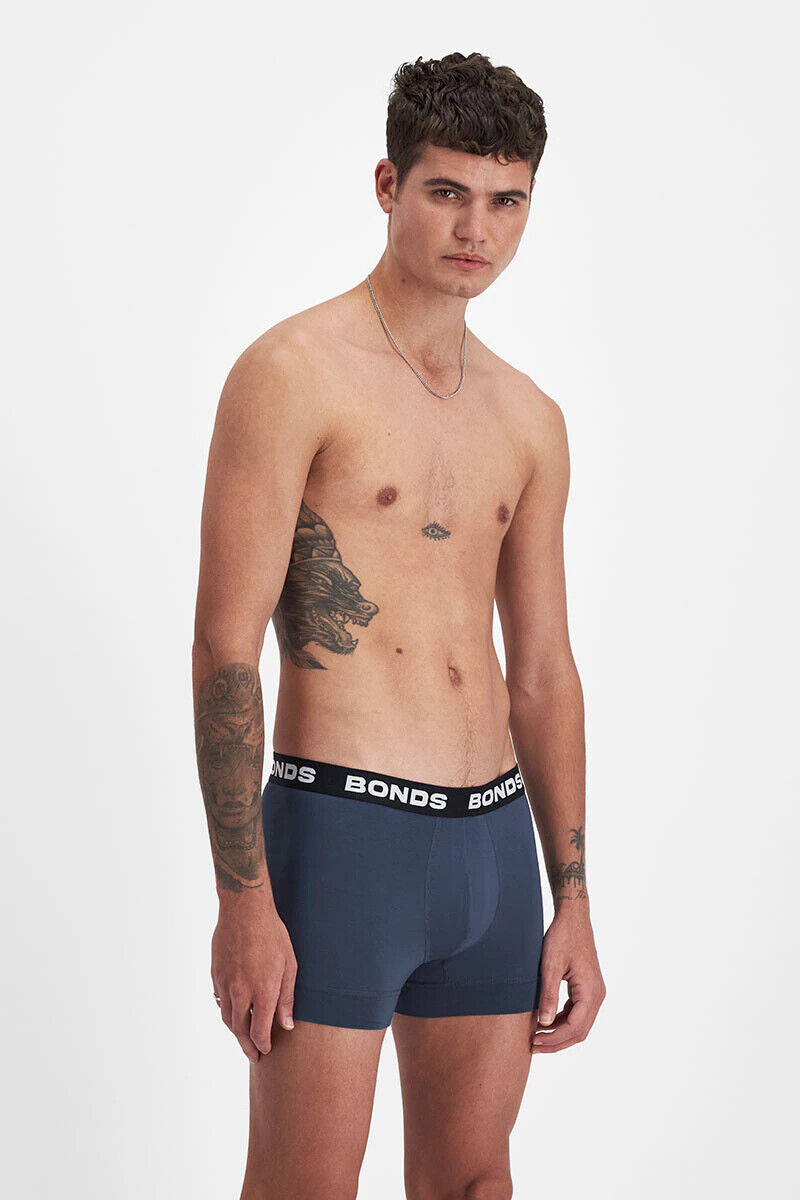 Bonds Mens Total Package Trunk Soft and Breathable Viscose Bamboo 3 Pack MWK83A