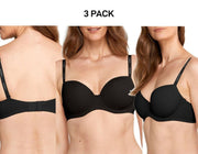 Bonds Womens Invisi Full Busted T-Shirt Bra Comfy Strap Soft Smooth 3 Pack YXC4Y