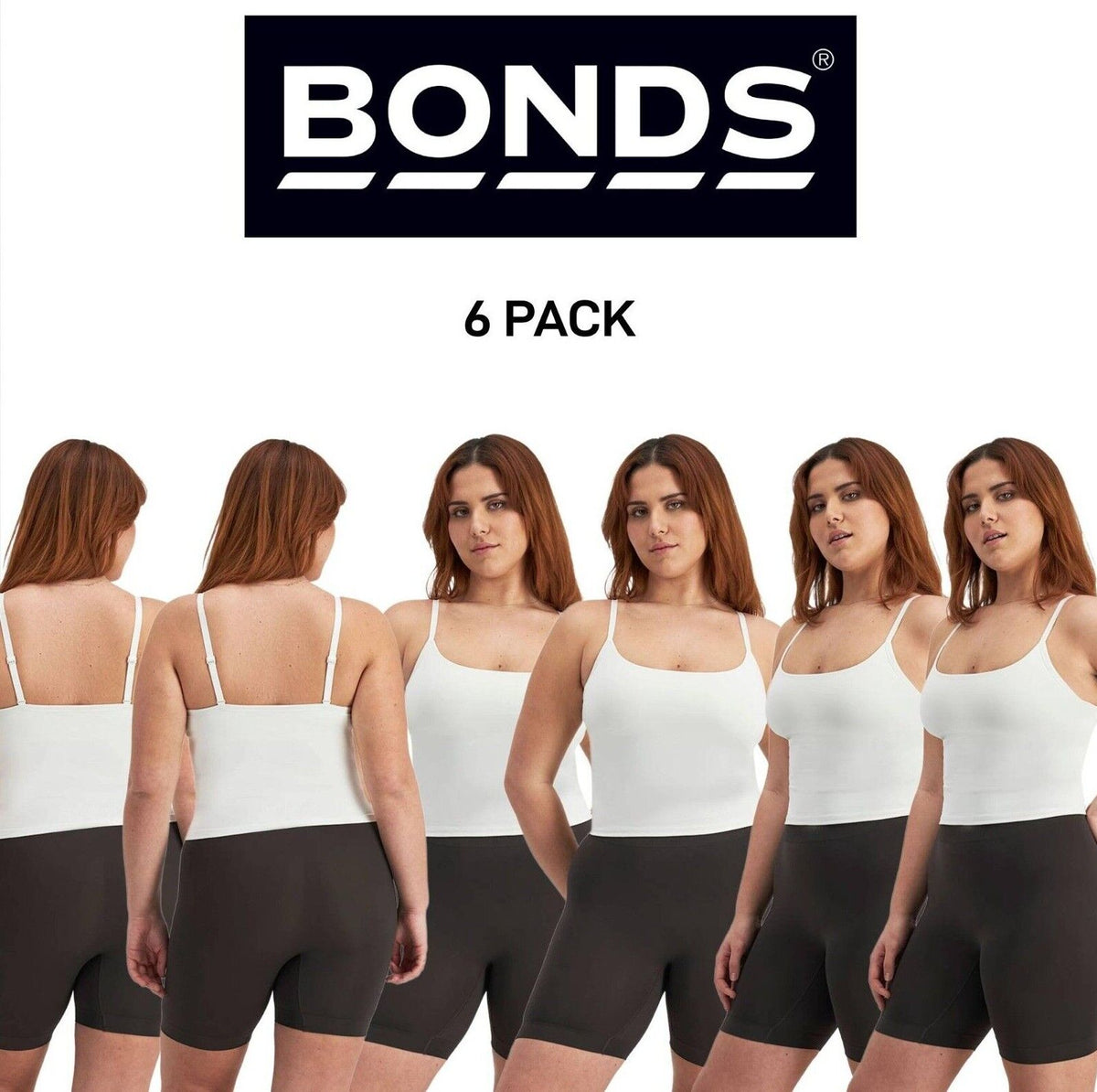 Bonds Womens Bases Seamless Singlet Buttery Smooth and Lightweight 6 Pack WR7Q