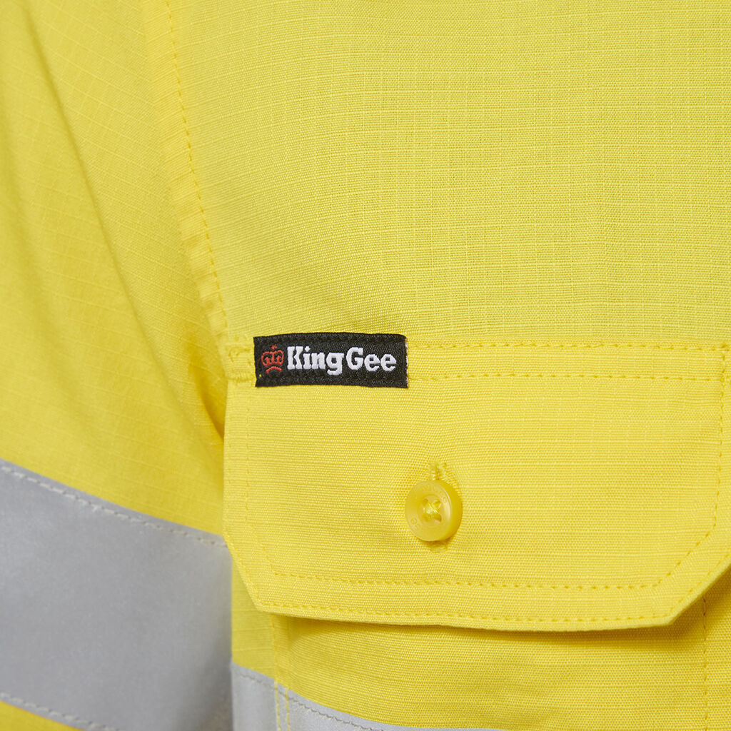 KingGee Womens Workcool Vented Reflective Short Sleeve Shirt K44229-Collins Clothing Co