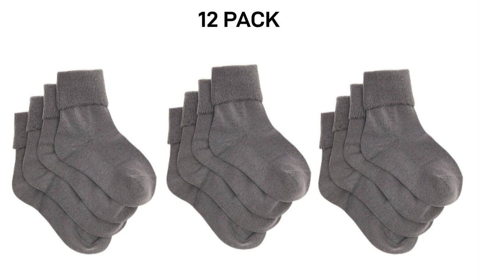 Bonds Kids School Turnover Top Socks Fine toe Seams 12 Pack R5134O