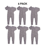 Bonds Baby Wondersuit Two-way Zip Soft Cosy & Stretchable Fabric 6 Pack BZDYM