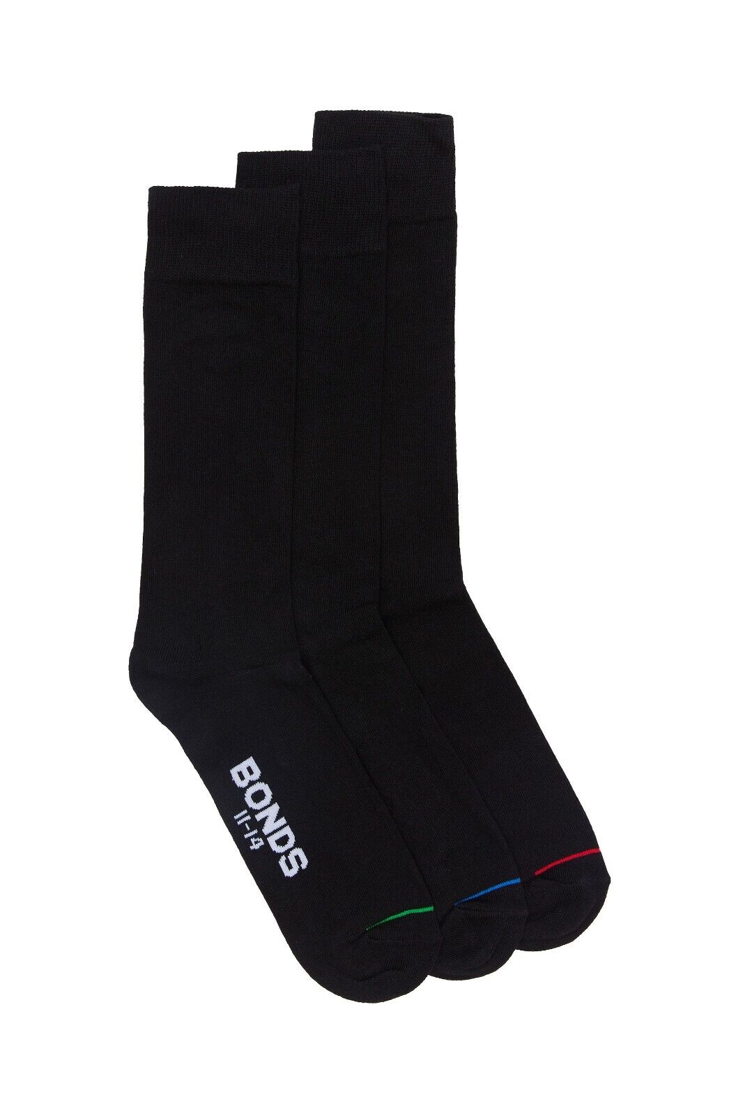 Bonds Mens Oxford Crew Socks Soft Cotton Comfy High Ribbed Ankle 12 Pack S8471N