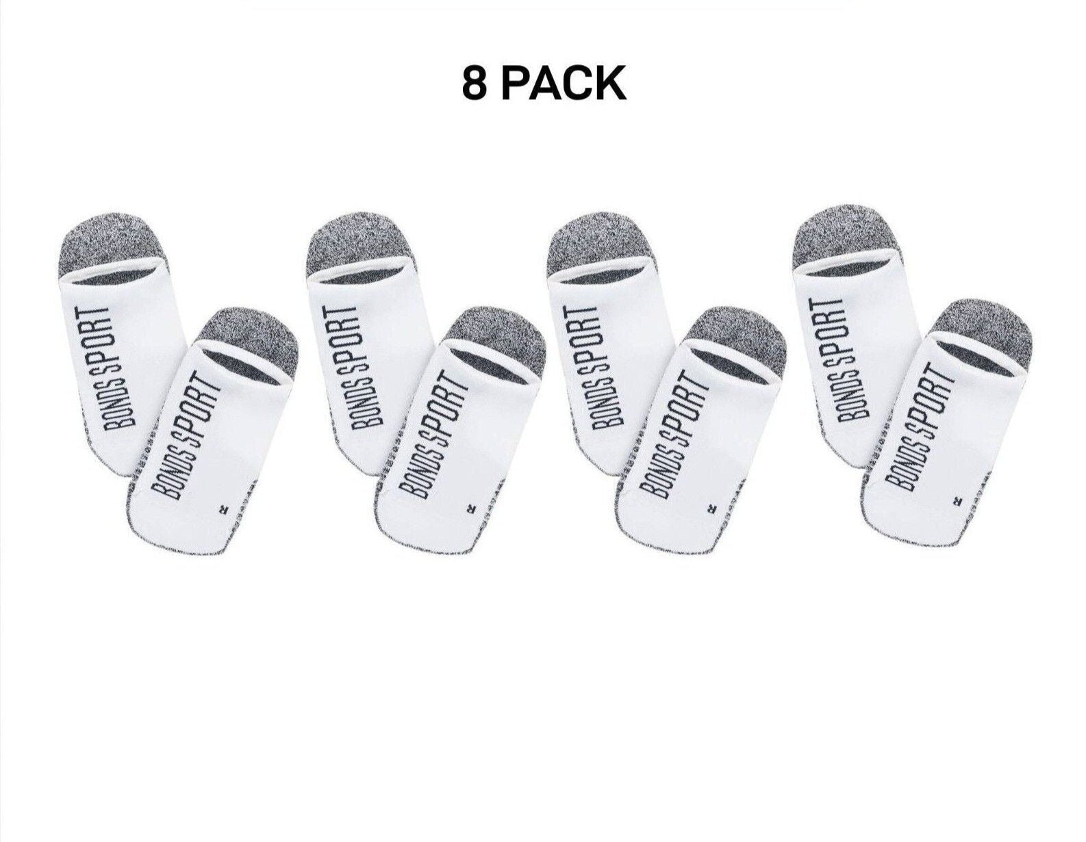 Bonds Womens Sport Tech No Show Socks Absorbing Cushioned Sole 8 Pack LYBL2N