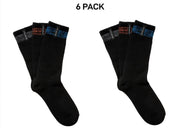 Bonds Mens Explorer All Seasons Cotton Crew Socks Durable & Comfy 6 Pack SYQY3N
