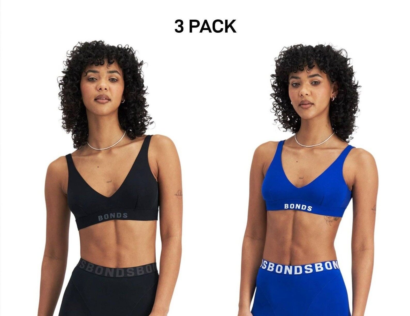 Bonds Womens Chafe Off Crop Ultimate Comfort Soft and Cooling Finish 3 Pack WR3X