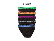 Bonds Mens Hipster Brief Super Soft Branded Elastic Waistband 5 Pack M8DMTX