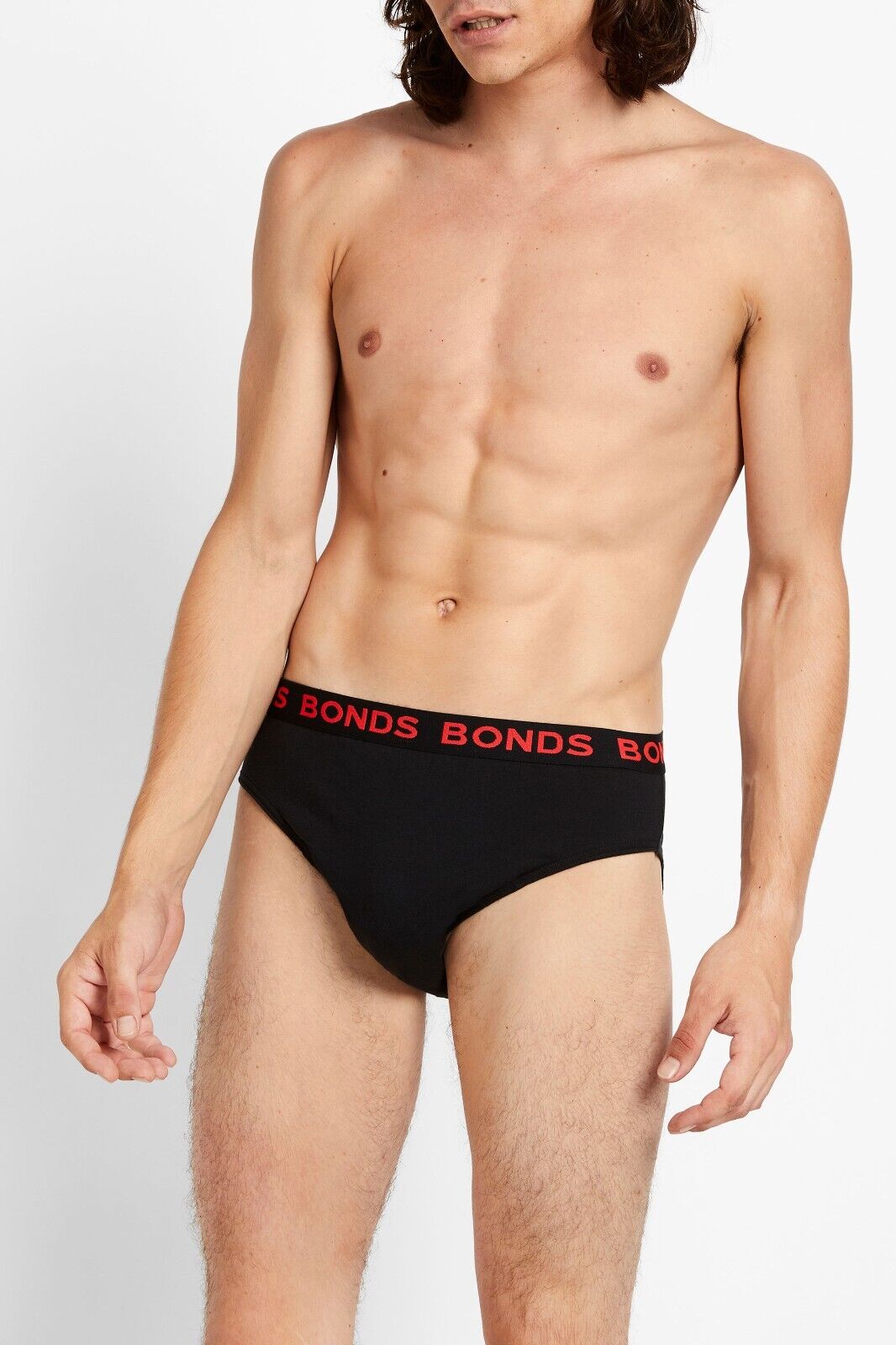 Bonds Mens Basic Hipster Briefs Cotton Stretchable Tailored Fit 4 Pack M38DM4