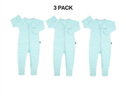 Bonds Baby Zip Wondersuit Soft Cosy Stretchy Fabric Logo Waistband 3 Pack BZDYA