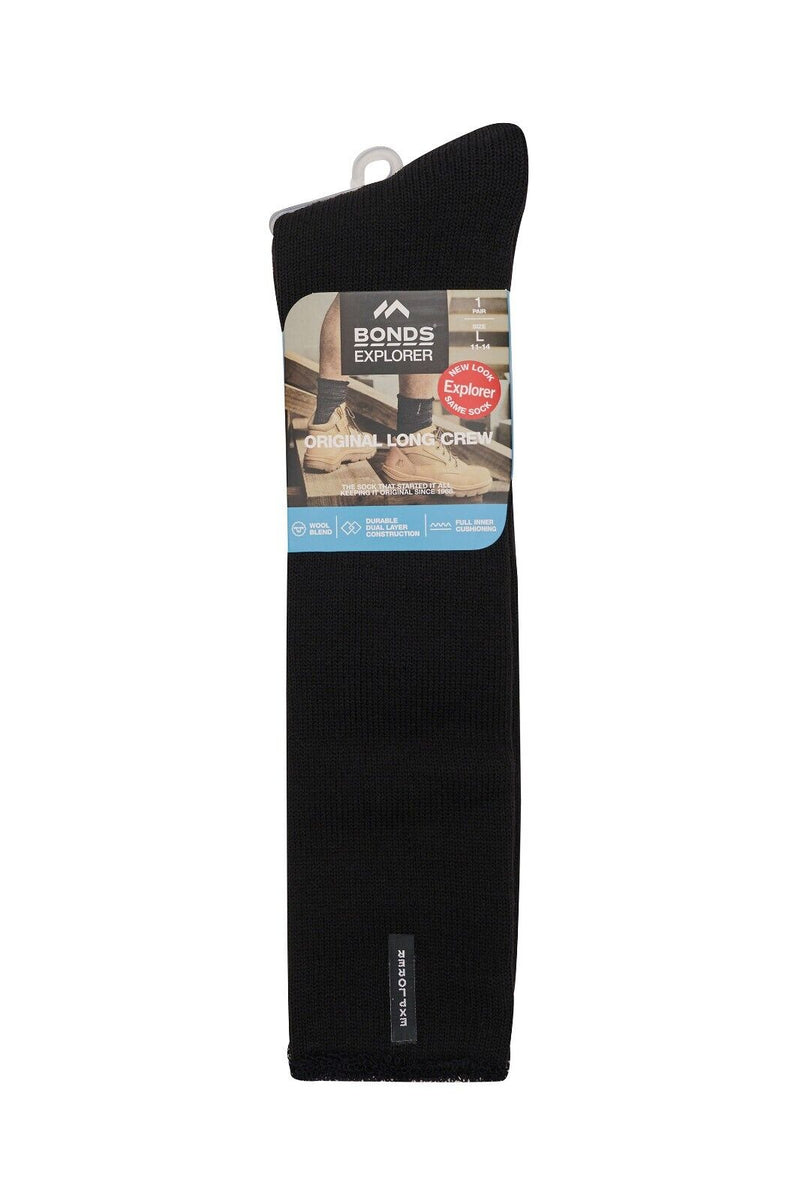 Bonds Explorer Cotton Blend King Size Sock Lightweight Durability S1130K