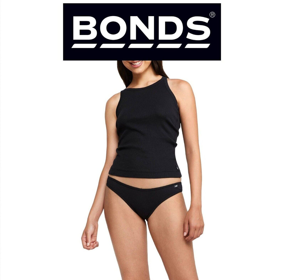 Bonds Womens Organics Ribbed Bikini Soft Skin Comfort Classic Brief WTHU