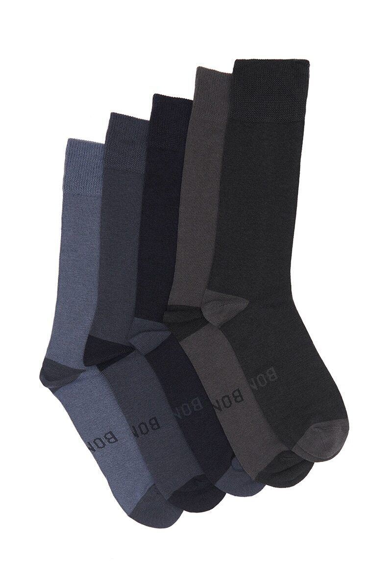 Bonds Mens Bamboo Crew Socks Fine Seams for Comfy Toes & Ankle Support SZFQ5W