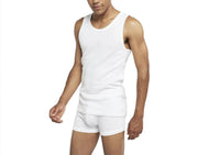 Bonds Mens Organic Chesty Cotton Rib Modern Classic Singlet Shape MX3R
