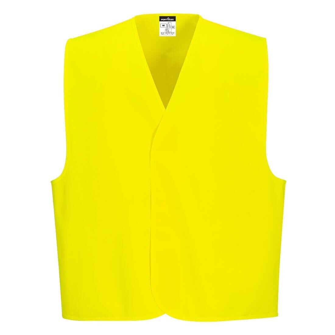 Portwest Mens Hi-Vis Comfortable Lightweight  Day Vest C478