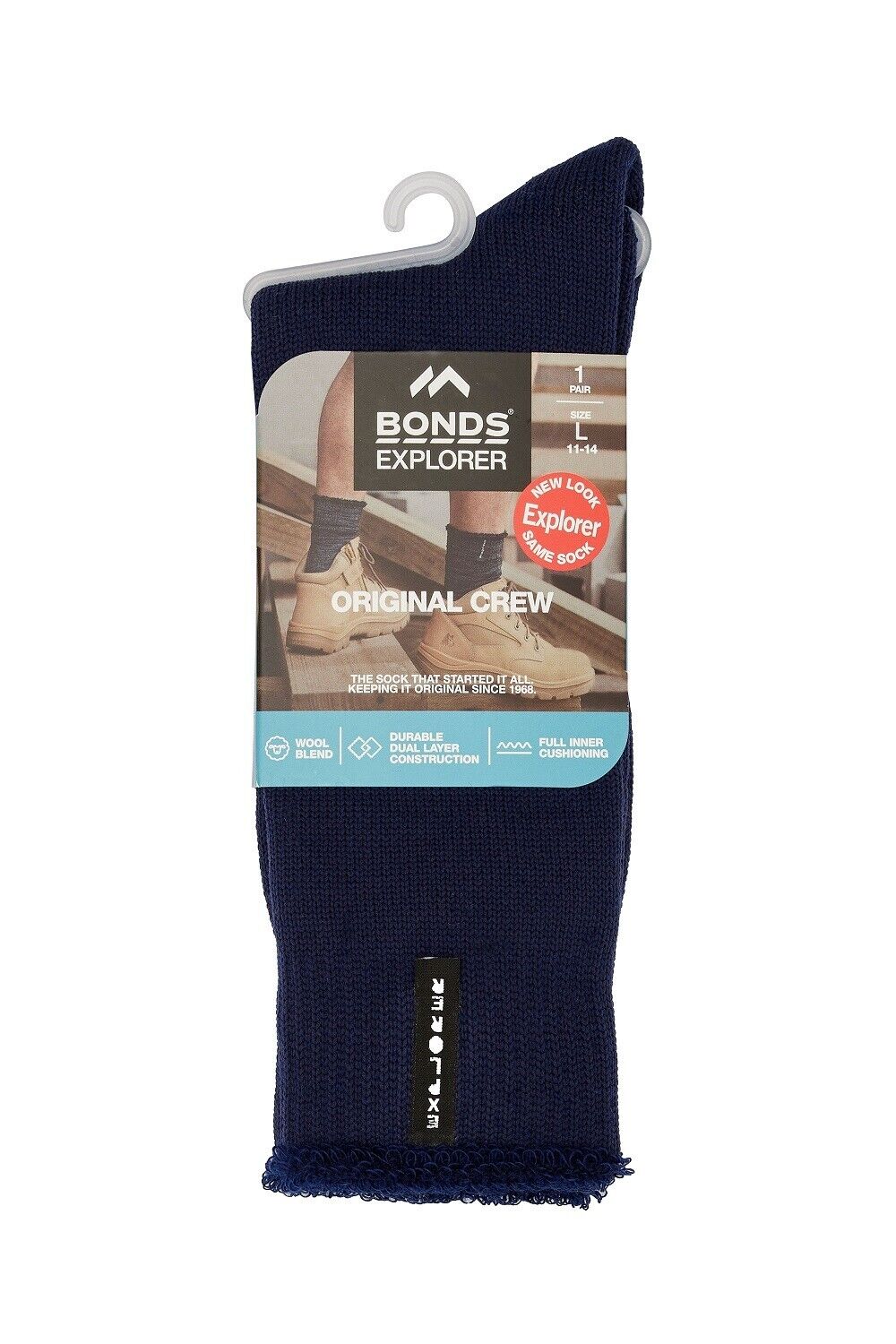 Bonds Explorer Original Wool Soft Cushioned Soles Sock 2 Pack SYNX2N