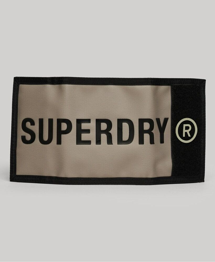 Superdry Tarp Tri-fold Stylish Rubberised Note Slots Coins Wallet SW32WA9A