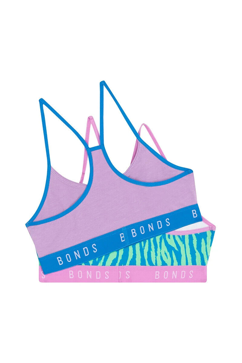 Bonds Girls Hipster Racer Crop Perfect for School Sports and Play 2 Pack UWWR2A