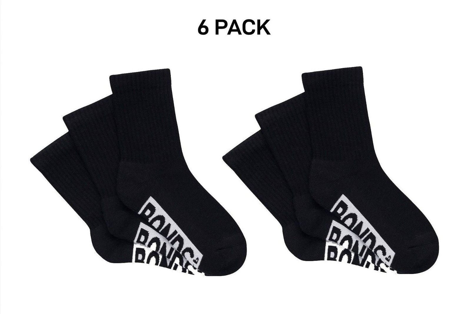 Bonds Kids Cushioned Crew Cushioned Smooth Toe Seams Socks 6 Pack RXUY3N