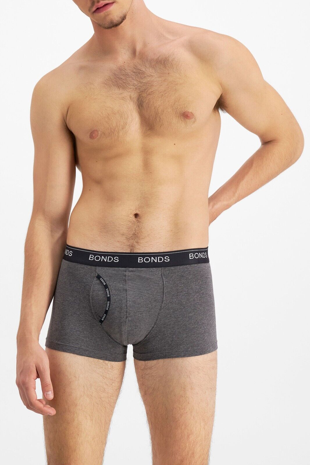Bonds Mens Guyfront Trunk Stretchy Cotton Seam free Sides Elastic 3 Pack MZ963A