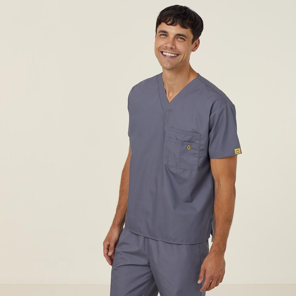 NNT Unisex Wonderwink 4 Pack Origins Pocket V Neck Scrub Top Alpha CATRE4-Collins Clothing Co