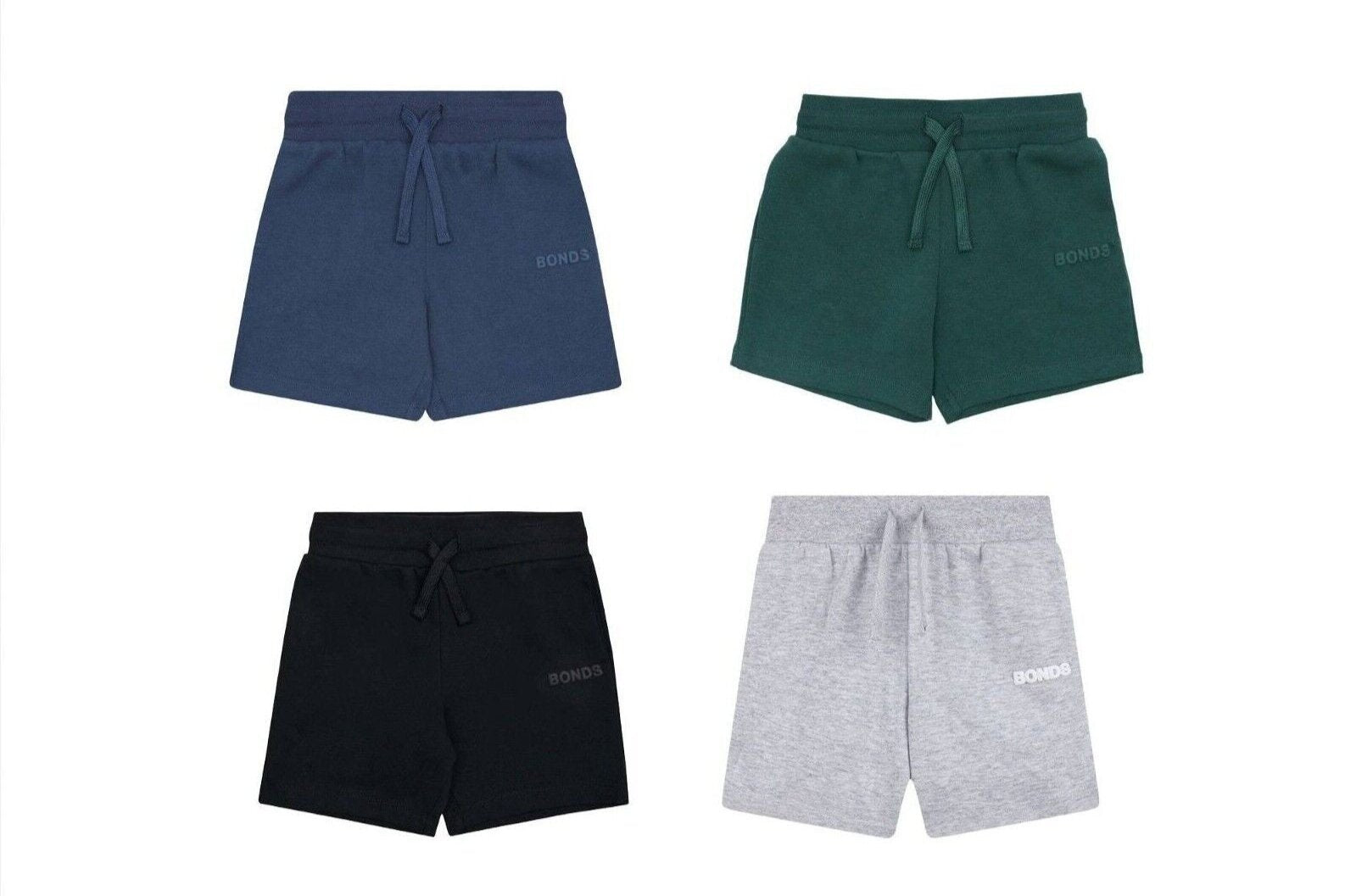 Bonds Kids Tech Sweats Short Lightweight Soft Rib Waistband Sporty Style KVQPK