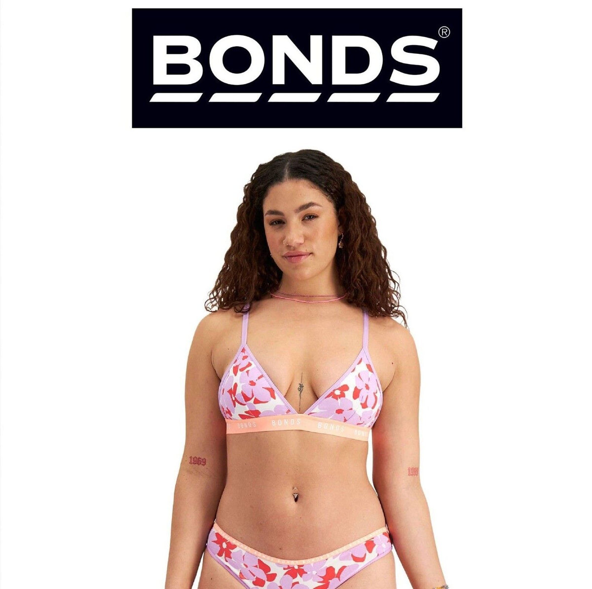 Bonds Womens Icons Triangle Bra Comfy Confident and Lightweight Support YWN7