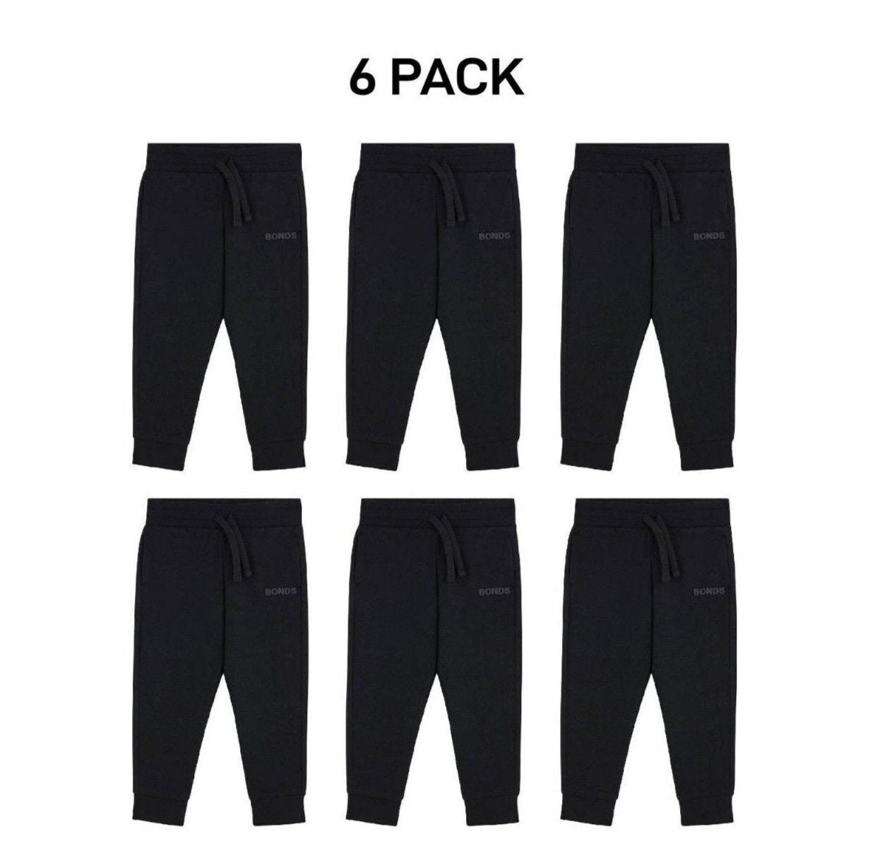 Bonds Baby Tech Sweats Trackie Lightweight and Warm Sporty Style 6 Pack KVQRA