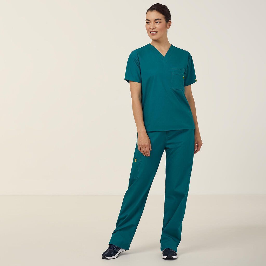 NNT Unisex Wonderwink 2 Pack Origins Pocket V Neck Scrub Top Alpha CATRE4-Collins Clothing Co