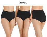 Bonds Womens Full Brief Seamless Comfortable Branded Waistband 3 Pack WWGAA