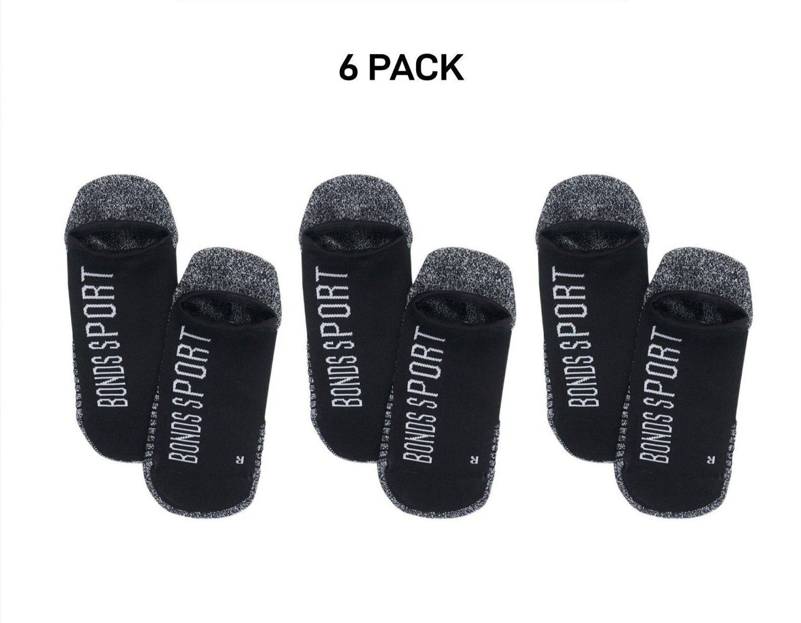 Bonds Womens Sport Tech No Show Socks Absorbing Cushioned Sole 6 Pack LYBL2N