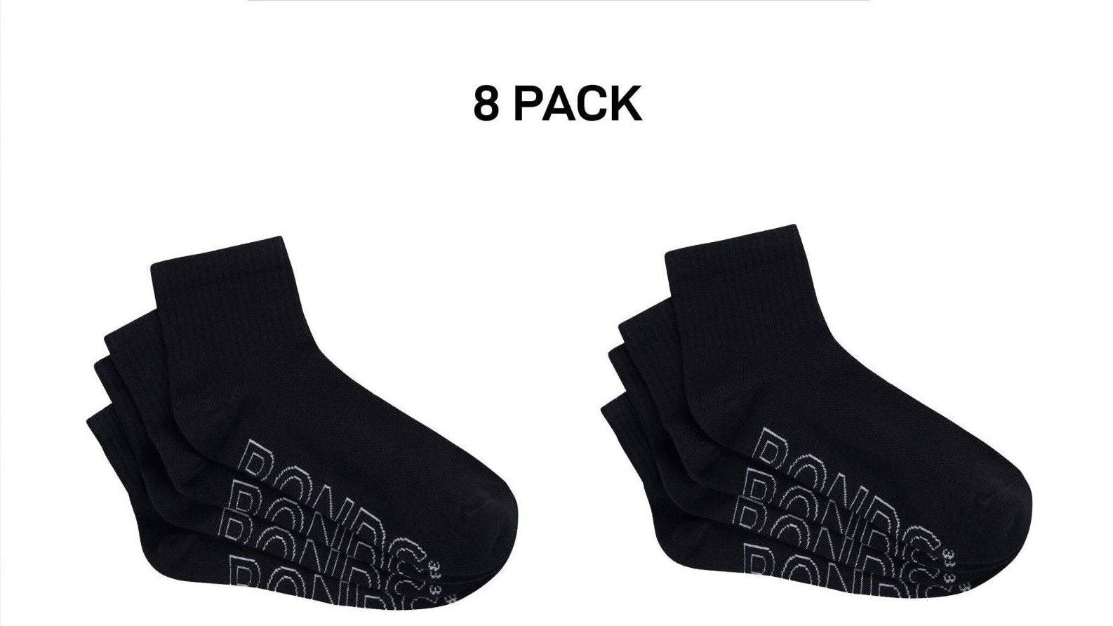 Bonds Womens Logo Lightweight Quarter Crew Mesh Cooling Zones 8 Pack LXPM4N