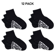 Bonds Womens Logo Cushioned Quarter Crew Comfy Cushioning Socks 12 Pack LXPP3N