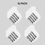 Bonds Kids Logo Cushioned Quarter Crew Sock Thickness & Comfiness 16 Pack RXTW4W