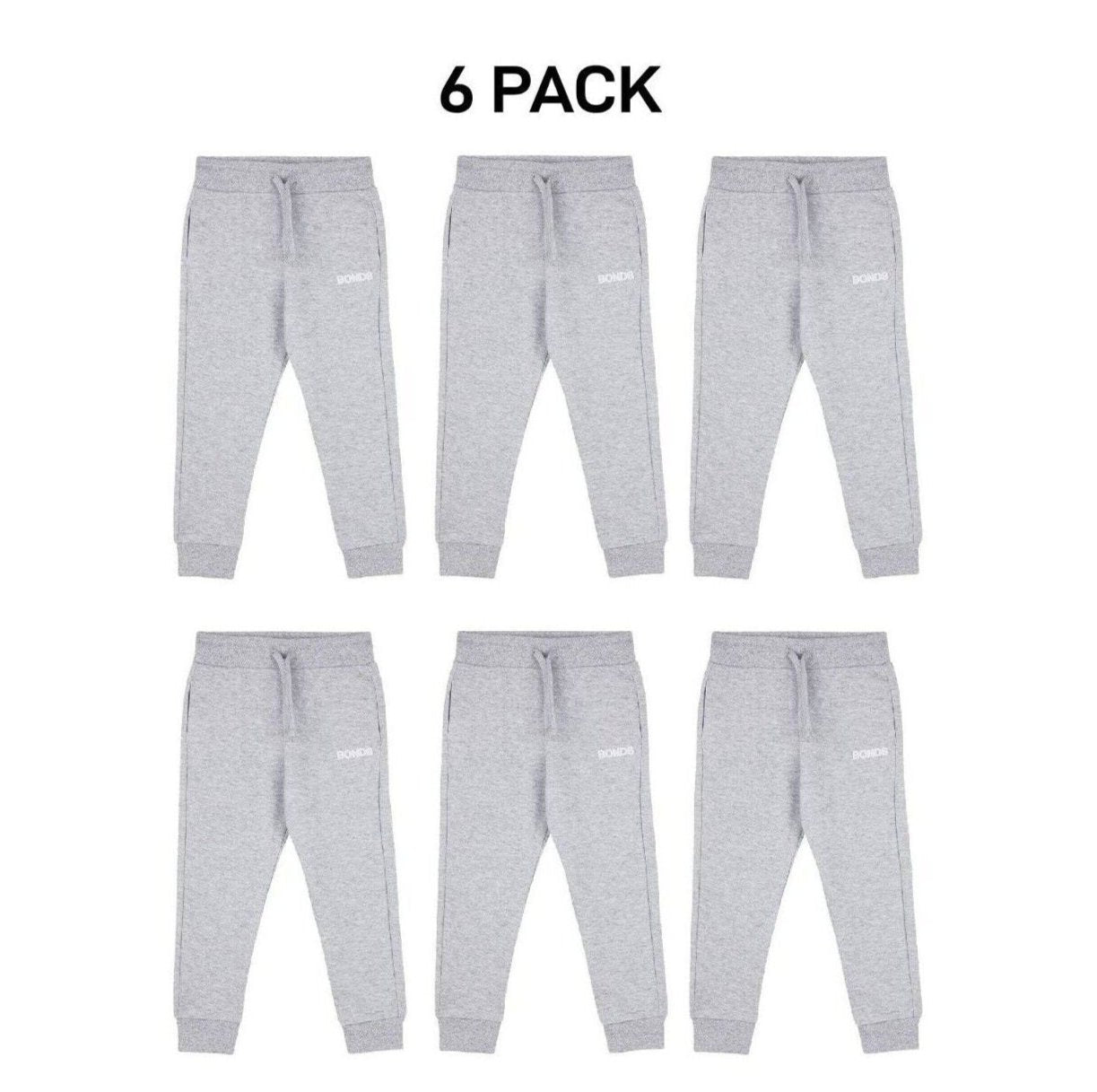 Bonds Kids Tech Sweats Trackie Pants Lightweight Warm Minimise Heat 6 Pack KVQRK