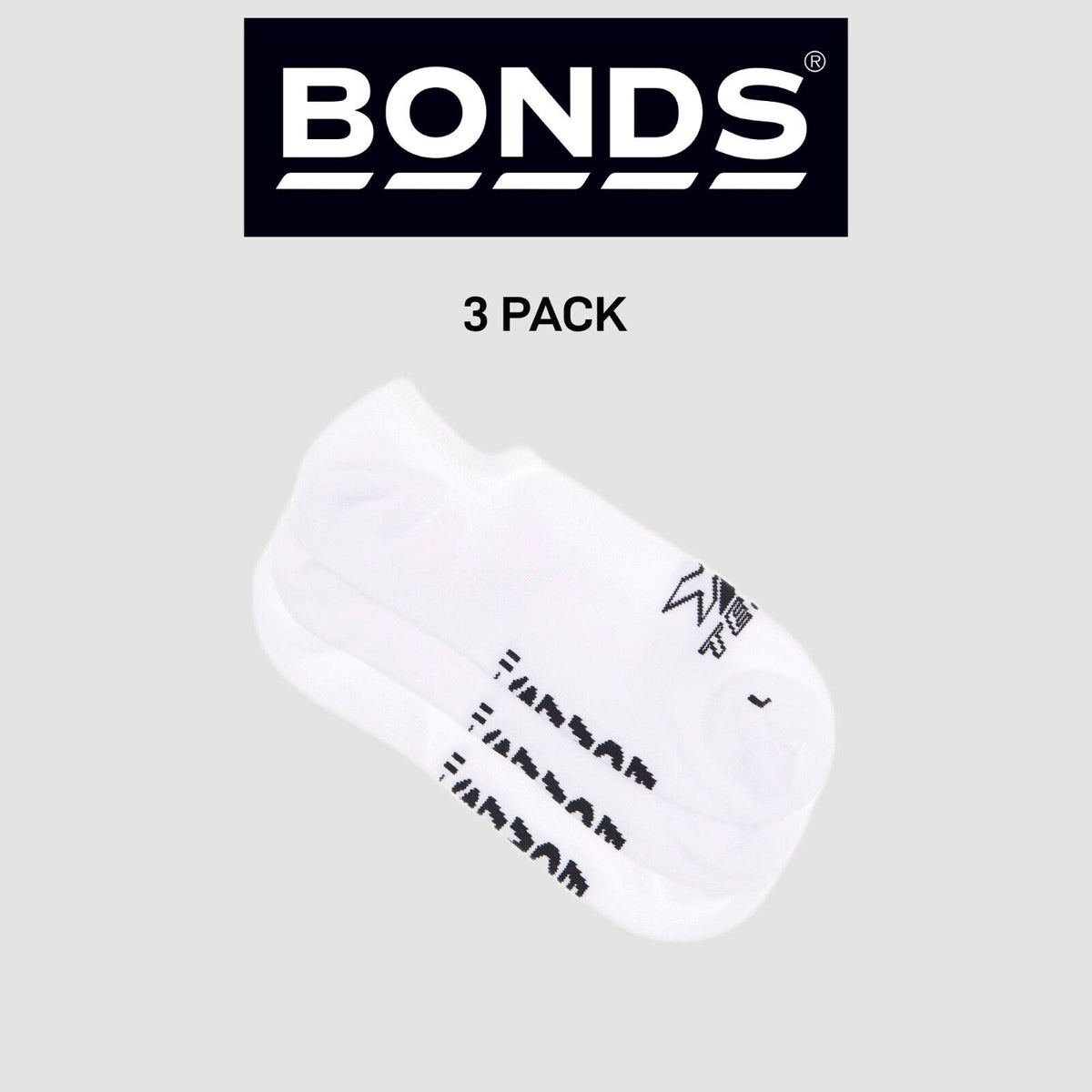 Bonds Mens X-Temp No Show Innovative Technology Evaporates Sweat 3 Pack SXX43N