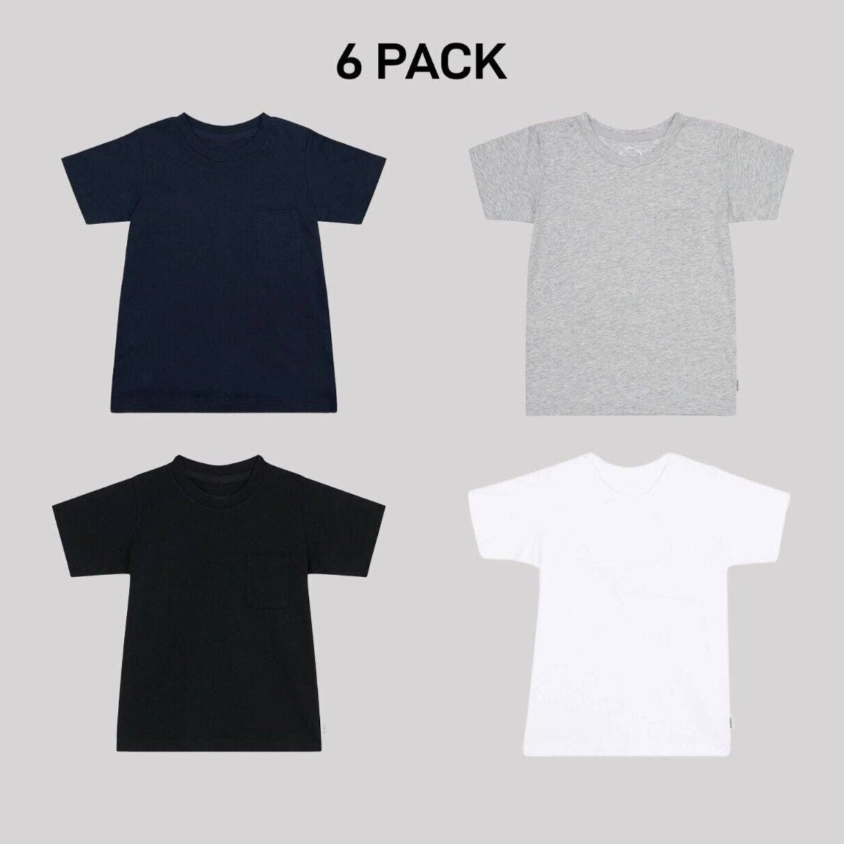 Bonds Kids Next Gen Crew Tee Cotton Shirt Perfect Comfort and Style 6 Pack KVRHK