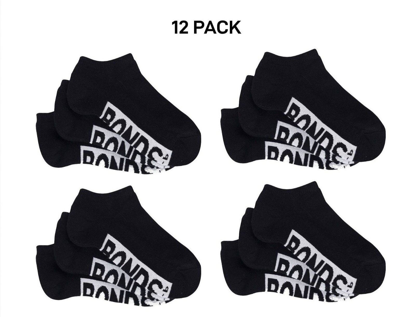 Bonds Kids Cushioned Low Cut Mesh Cooling Zone Cotton Sock 12 Pack RXVQ3N