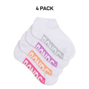 Bonds Kids Logo Light Low Cut Socks Comfy Lightweight Breathable 4 Pack RXU74W