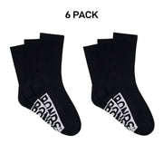 Bonds Mens Logo Cushioned Crew Socks Extra Comfort Smooth Seams 6 Pack SXMW3N