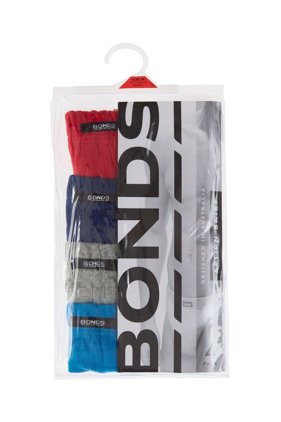 Bonds Mens Action Brief  Soft Cotton and Encased Elastic Comfort 8 Pack M8OS4