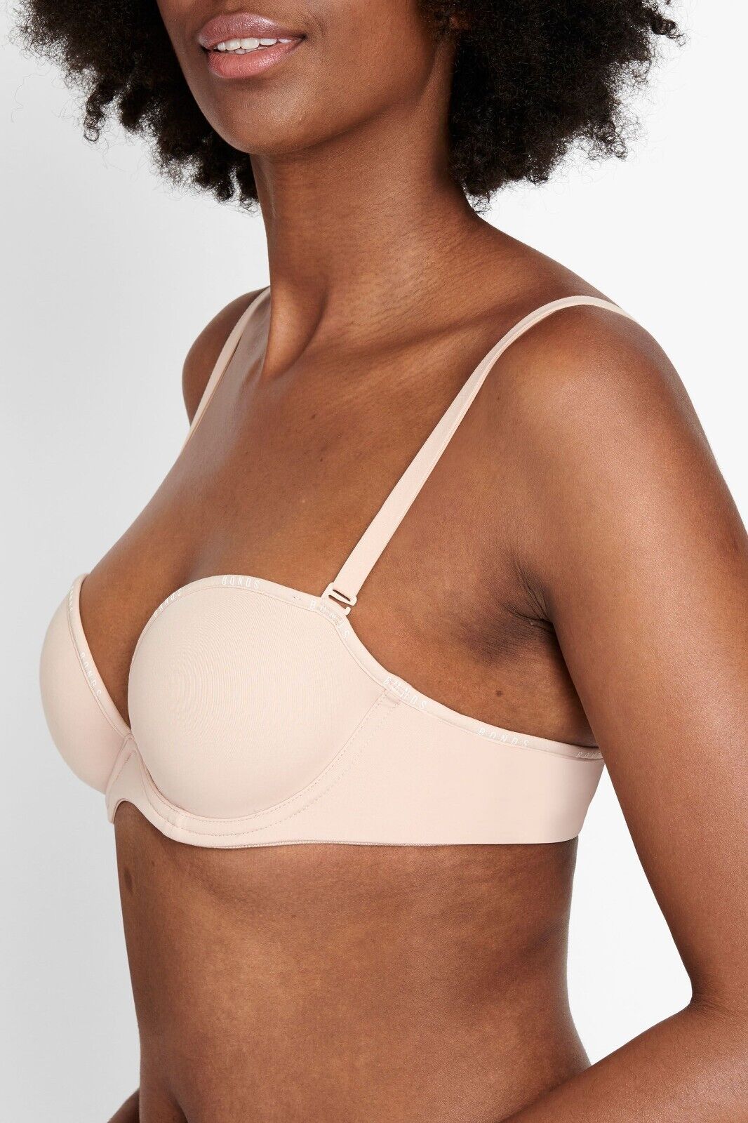 Bonds Womens Invisi Strapless Full Busted Bra Comfort Soft Silicon 3 Pack YXC3Y