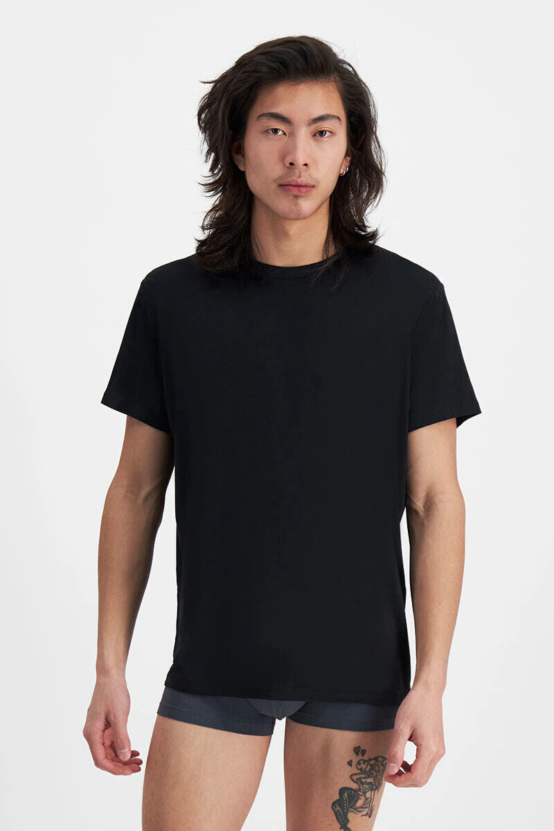 Bonds Mens Sleep Viscose Bamboo Tee Shirt Relaxed Comfortable Fit 6 Pack MW9V