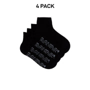 Bonds Kids Logo Light Quarter Crew Lightweight and Breathability 4 Pack RXUT4N