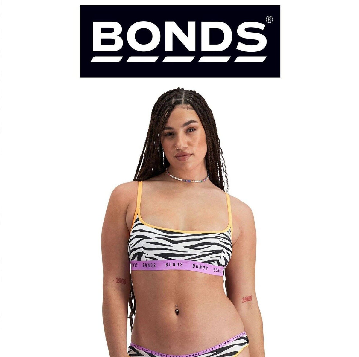 Bonds Womens Icons Scoop Crop Support Coverage and Confident Bra YWN8