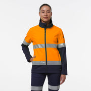 KingGee Womens Reflective Spliced Pocket Softshell Safety Work Jacket K45006-Collins Clothing Co