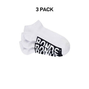 Bonds Mens Logo Cushioned Low Cut Smooth and Comfy Cotton Socks 3 Pack SXNA3N