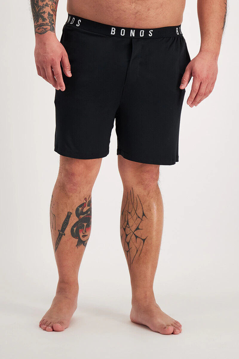 Bonds Mens Sleep Viscose Bamboo Short Comfy Soft Elastic Waistband 3 Pack MW9M
