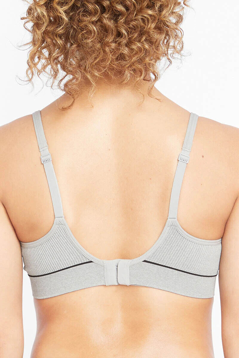 Bonds Womens Retro Rib Seamless Wirefree Tee Bra Contoured Shape 6 Pack WU8EW