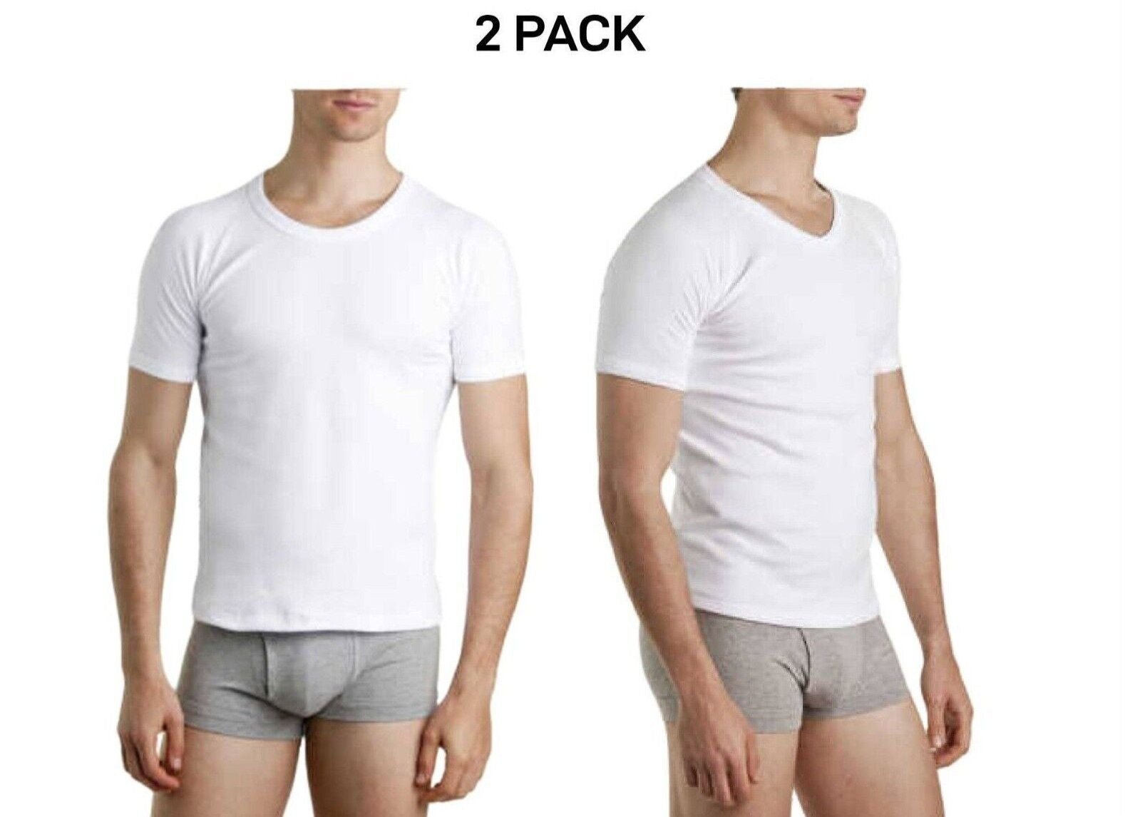 Bonds Mens Genuine Raglan Crew Neck Perfect Tee Close Body Fit 2 Pack M9372W